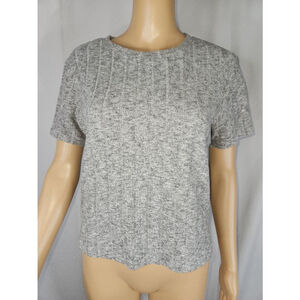 Zara | Women | Knit | Gray | Short Sleeve | Size Medium